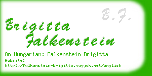 brigitta falkenstein business card